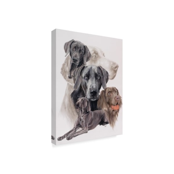 Barbara Keith 'Weimaraner And Ghost' Canvas Art,18x24